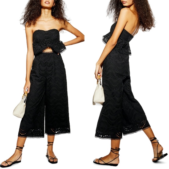 topshop strapless jumpsuit